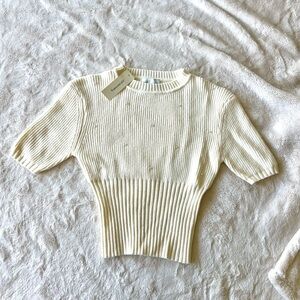 NWT! Francesca’s Short Sleeve Sweater